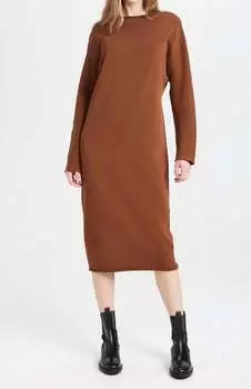 Женское платье Isabelle с воротником-трубой в цвете «корица» Frank & Eileen, цвет cinnamon