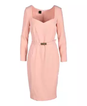 Женское платье из полиэстера и эластана. Pinko, розовый