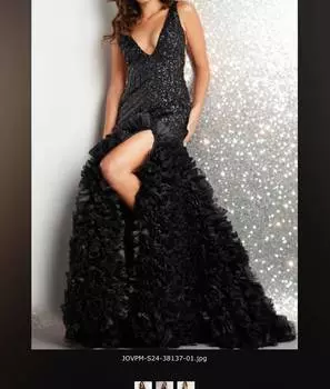 Женское платье JOVANI, черный