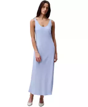 Женское платье-комбинация миди без рукавов Calvin Klein Jeans, синий