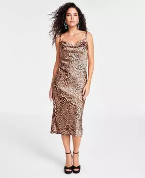 Женское платье-комбинация миди с животным принтом I.N.C. International Concepts
