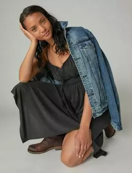 Женское платье Lucky Brand Sandwash, цвет charcoal