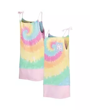 Женское платье-майка с принтом тай-дай New York Yankees Refried Apparel, белый