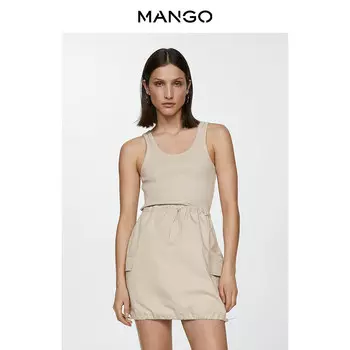 Женское платье Mango короткое, зеленый