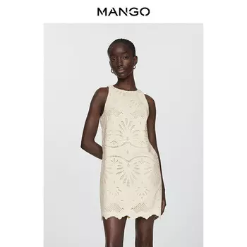 Женское платье Mango с невидимой молнией, черный