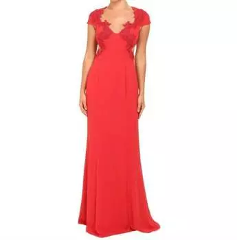 Женское платье Marchesa, красный