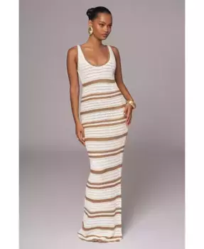 Женское платье макси Destiny Knit JLUXLABEL, мультиколор