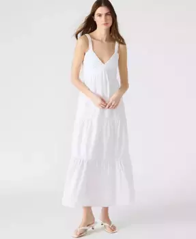Женское платье макси Eliora с ярусами Steve Madden, белый