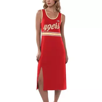 Женское платье макси G-III 4Her by Carl Banks Scarlet San Francisco 49ers Main Field, красный