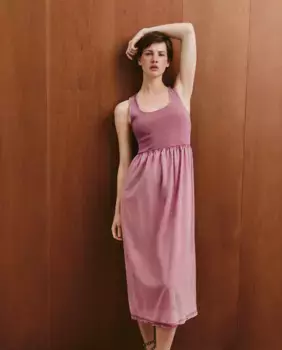 Женское платье макси гладкое Southern Cotton, сиреневый