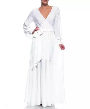 Женское платье макси LilyPad Meghan Los Angeles, цвет White