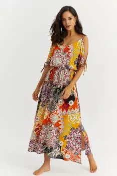 Женское платье макси с открытыми плечами MSH82 Cool & Sexy, черный