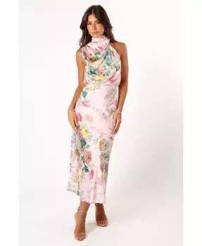 Женское платье миди Anabelle с запахом на шее Petal and Pup, розовый