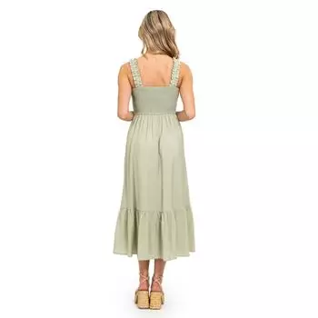 Женское платье миди August Sky со сборками August Sky, черный