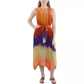 Женское платье миди без рукавов с эффектом омбре Tahari ASL, цвет multi