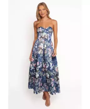 Женское платье миди Darina без бретелей Petal and Pup, синий