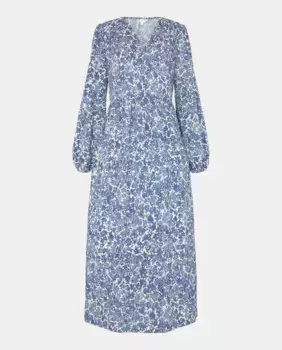 Женское платье миди на балетке Southern Cotton, синий