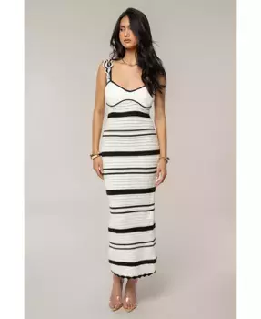 Женское платье миди Norina в полоску JLUXLABEL, мультиколор