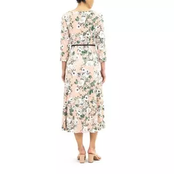 Женское платье миди с цветочным принтом Nina Leonard Sylvania Nina Leonard, розовый