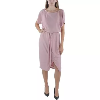 Женское платье миди с металлизированной блузкой Kensie, розовый