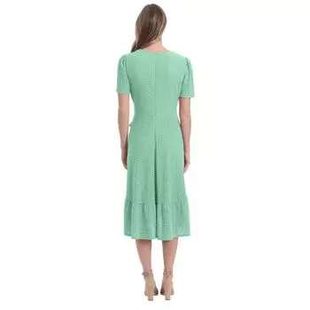 Женское платье миди с оборками и искусственным запахом London Times London Times, ярко-розовый