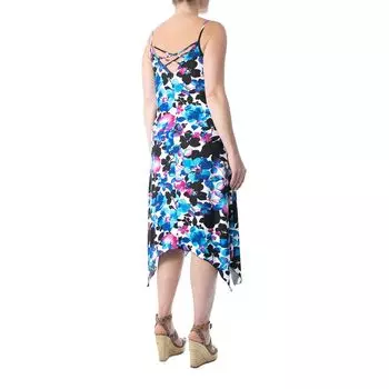 Женское платье миди с принтом Nina Leonard и подолом с укусом акулы Nina Leonard