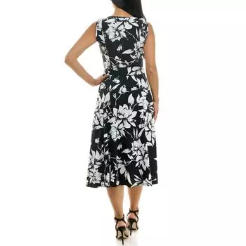 Женское платье миди с принтом Nina Leonard Nina Leonard