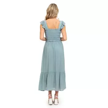 Женское платье миди с присборенным лифом August Sky August Sky, белый