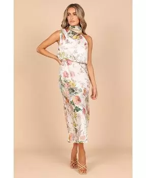 Женское платье миди с вырезом через шею Anabelle Petal and Pup, белый