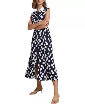 Женское платье миди Spot Halter Shirt Mint Velvet, мультиколор