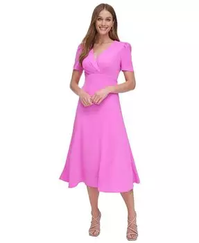 Женское платье миди в стиле ампир DKNY, розовый