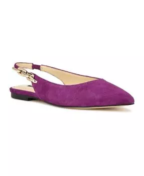 Женское платье на плоской подошве с острым носком и пяткой на пятке для малышек Nine West, фиолетовый