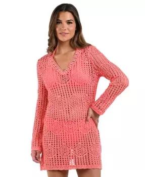 Женское платье-накидка Waverly с расклешенными рукавами La Blanca, оранжевый