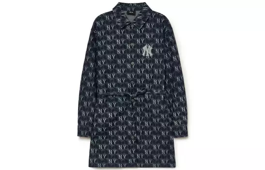 Женское платье Old Flower с длинными рукавами, цвет морской волны MLB, Marine Blue