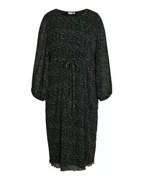 Женское платье плюс размер пояса Evoked, черный