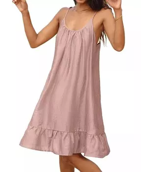 Женское платье-прикрытие на тонких бретелях CUPSHE, розовый