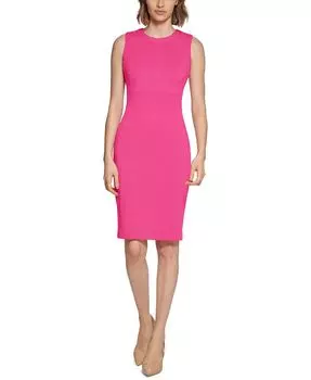 Женское платье прямого кроя без рукавов Calvin Klein, розовый