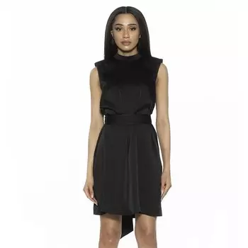 Женское платье прямого кроя без рукавов ALEXIA ADMOR Brixton Mockneck, черный
