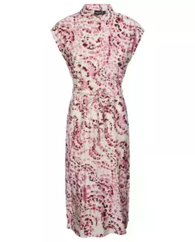 Женское платье-рубашка с принтом Pieces, розовый