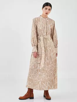 Женское платье с длинным рукавом и воротником судьи Qooq Store