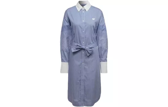 Женское платье с длинными рукавами Adidas Originals, цвет Blue