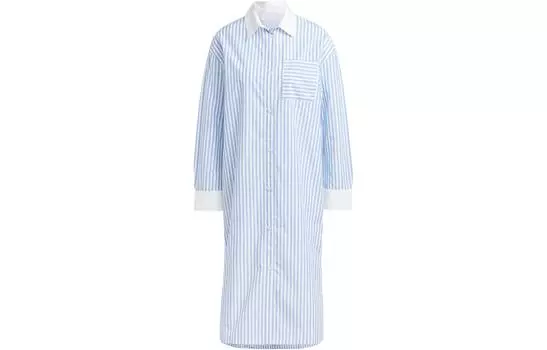 Женское платье с длинными рукавами Adidas Originals, цвет Blue