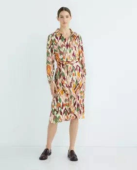 Женское платье с длинными рукавами и принтом Zermatt, мультиколор