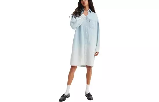 Женское платье с длинными рукавами Levi's levi’s, цвет Blue