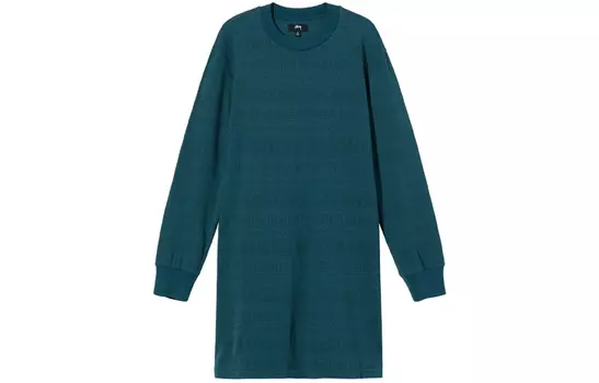 Женское платье с длинными рукавами Stussy, цвет Blue