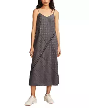 Женское платье с фактурным пэчворком Lucky Brand, синий