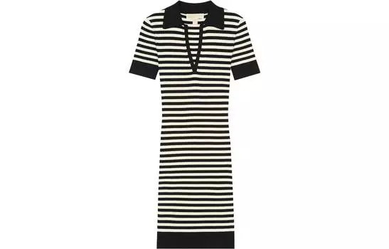 Женское платье с короткими рукавами FW22 MICHAEL KORS, черный
