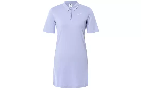 Женское платье с короткими рукавами Nike, цвет misty gray blue