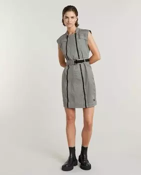 Женское платье с несколькими молниями G-Star Raw, серый