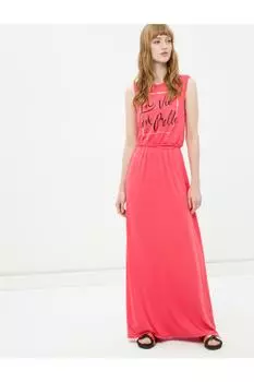 Женское платье с принтом Koton, розовый